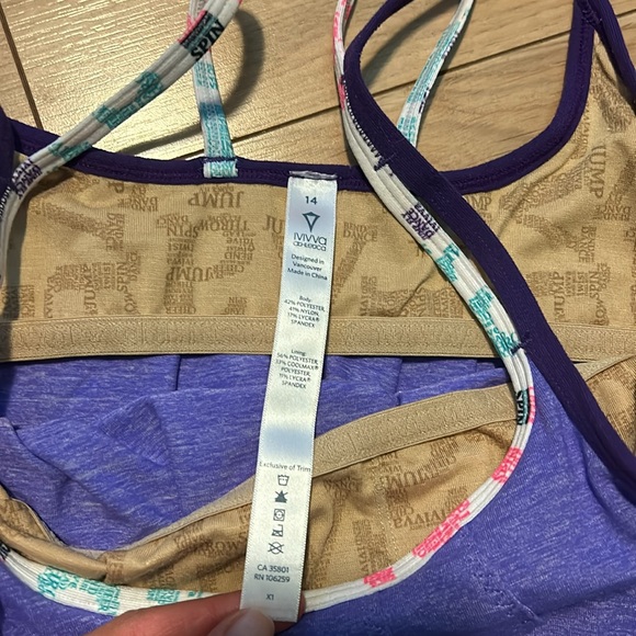 Ivivva Tank top size 14 - Picture 3 of 4